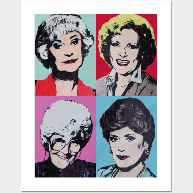 Golden Girls Warhol Wall Art by arttika